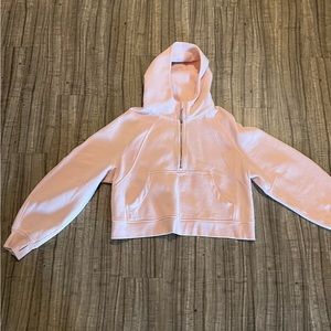 lululemon scuba half zip cropped sweatshirt